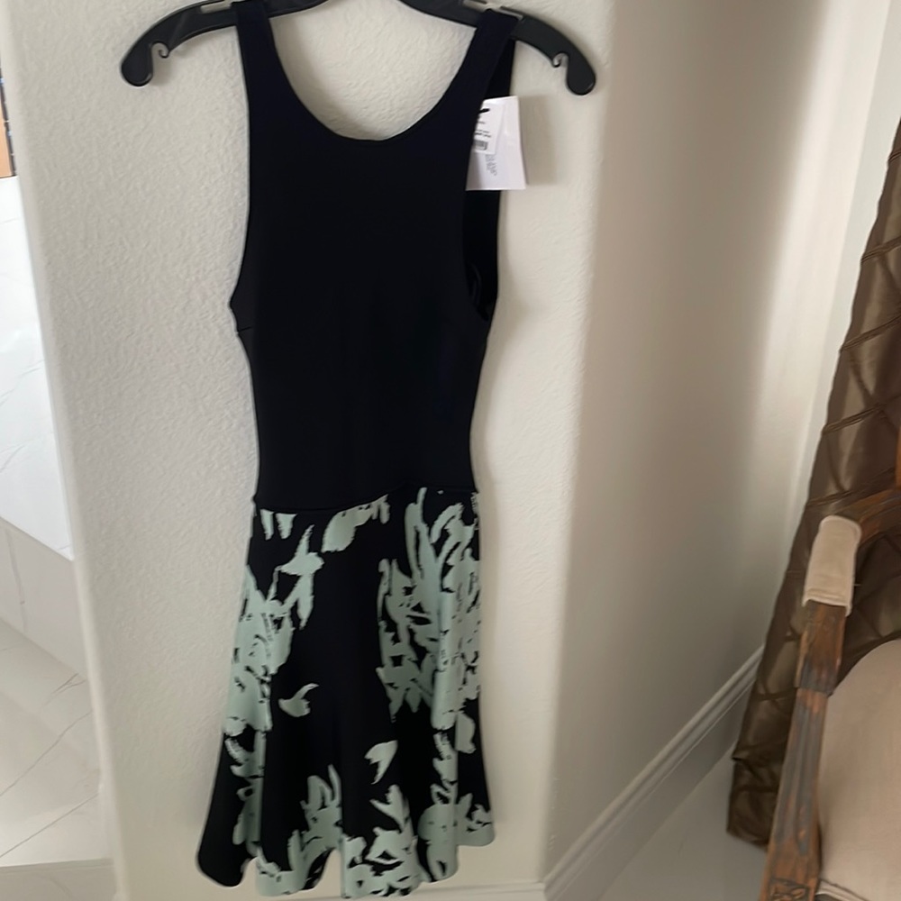 ISSA London Sleeveless Cross Back Stretch Mini Dress (NWT)